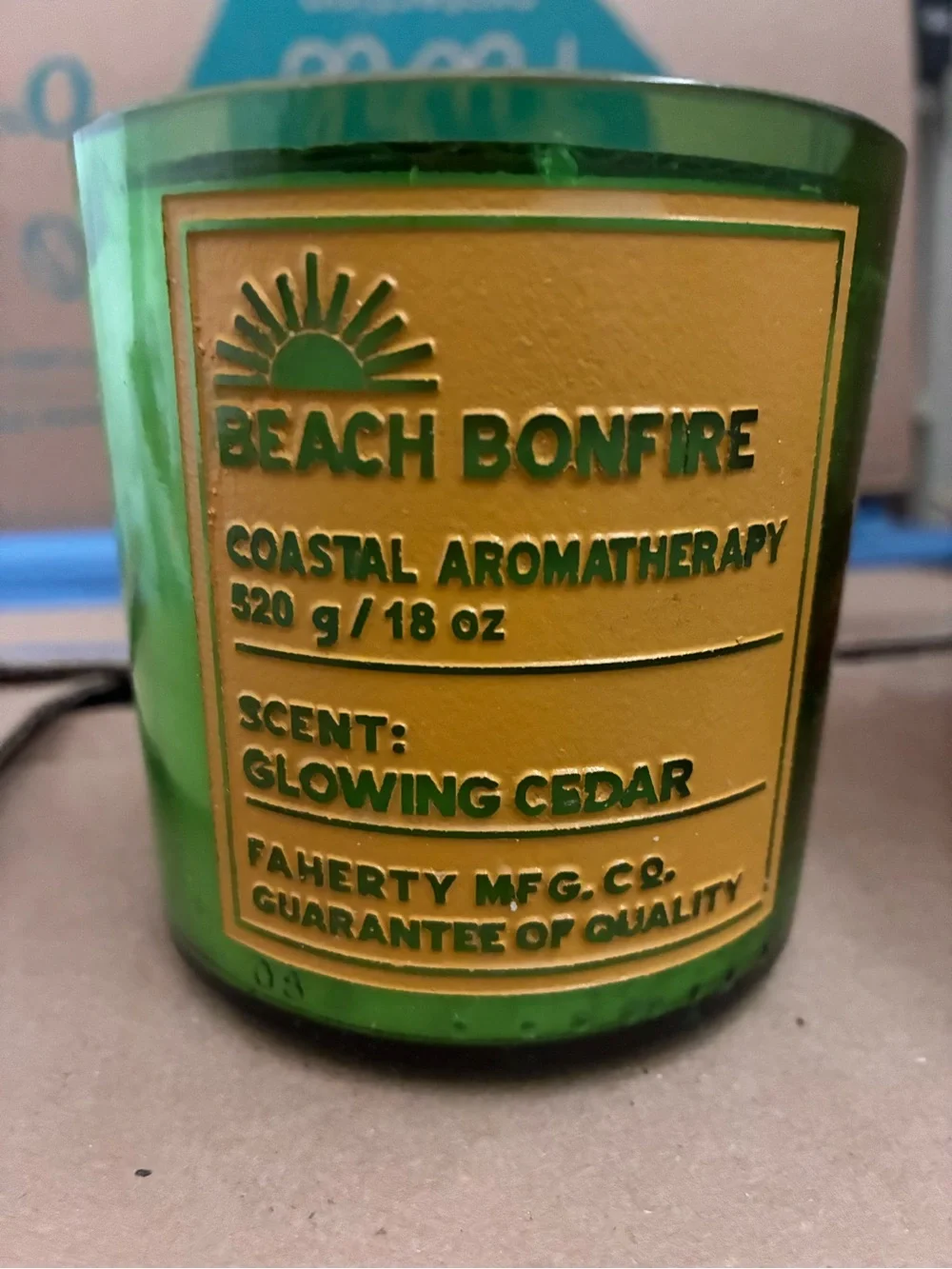 NEW Faherty Coastal Aroma Therapy Candle - Beach Bonfire